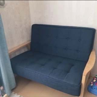 (交渉中！)デニム 二人がけソファ