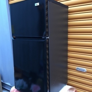 交渉可　一人暮らしに最適　2ドア冷蔵庫 106L ハイアール JR-N106H 2015年製 中古 黒 の画像