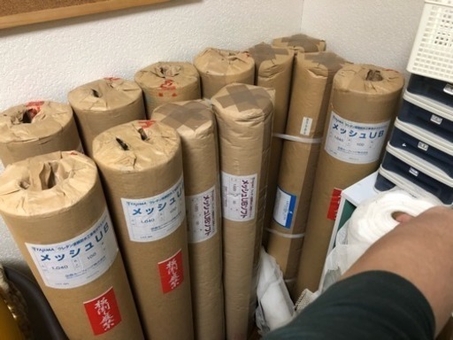 ウレタン防水材❗️メーカー補強布メッシュ各種13本❗️