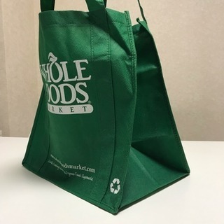 【新品】Whole Foodsエコバッグ（緑）の画像