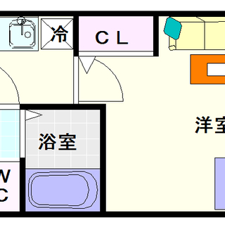【レジュールアッシュ難波ＭＩＮＡＭＩ】1号タイプ！1Ｋタイプ！分譲賃貸シリーズ☆の画像