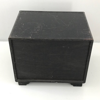 卓上小箪笥【骨董品】赤竹柄の画像