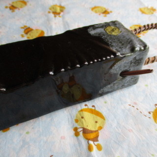 【お話中】　【最終値下げ　処分品】　ＵＳＥＤ　民芸品　陶器製　一輪挿し　花瓶の画像