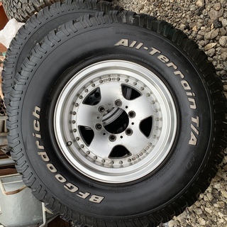 バリ山　LT285/75R16 BFグッドリッチ　オールテレーンアルミホイル付　４本セット　ランクル等