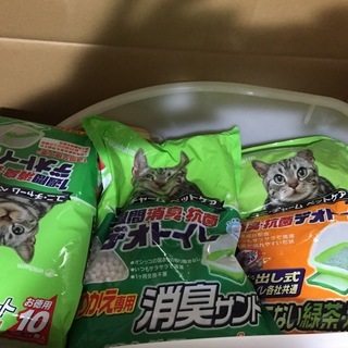 未使用　デオトイレ　猫用トイレ　セットの画像