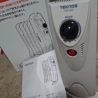 ミニオイルヒーター テクノス ほぼ新品の画像