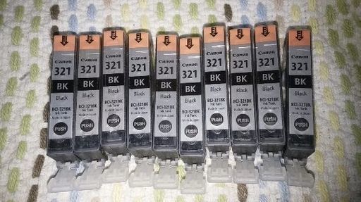 キャノン純正インク321BK10本セット