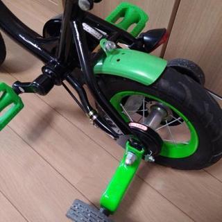 子供自転車 10インチ 補助輪付きの画像