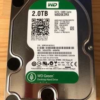 Western Digital 2TB HDD WD20EZRX 