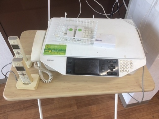 電話・ファックス・子機2本付き、室内インターホン