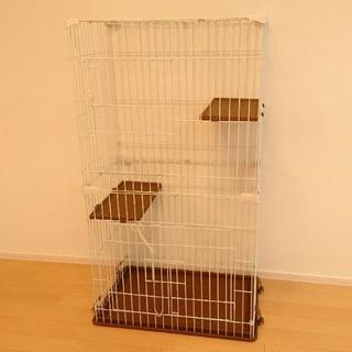 猫用ケージ ２階建て