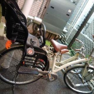 〈取引中〉あげます！　子供乗せシート付自転車