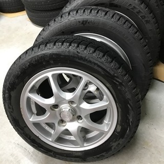 155/65R13 ブリジストンREVO GZ☆アルミ付き(ガリ...