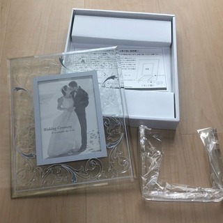 ウェディング 写真立て フォトフレーム 新品 クリスタル ラメ ...