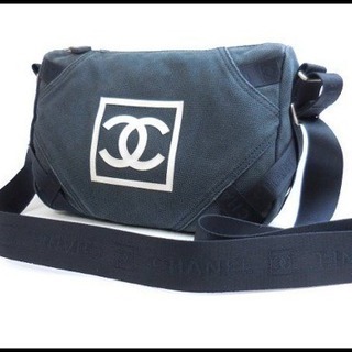 CHANEL シャネル スポーツライン デニム ショルダーバッグ