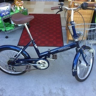 Coastal 折り畳み式 自転車 20インチ 赤色 コンパクト