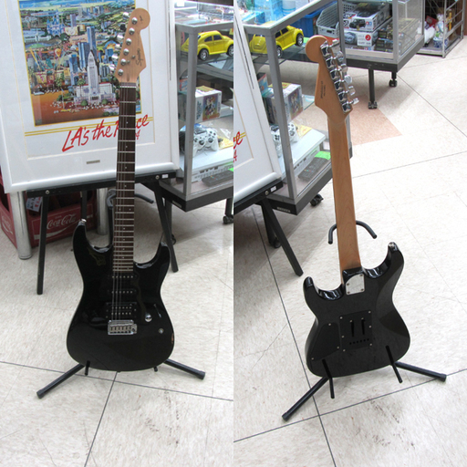 Squier by Fender/スクワイヤ エレキギター stagecaster ブラック ソフトケース付