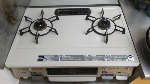 Rinnai リンナイ 二口ガスコンロ 2016年購入 KGM64BE(右強)