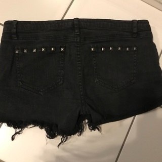 Forever 21 ダメージ加工 black パンツの画像