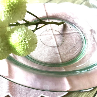 ＊お受け渡し予定中＊ガラスの器　花器　大皿（深型）の画像