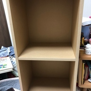 (中古)無印良品の2段本棚(カラーボックス？)お譲りします