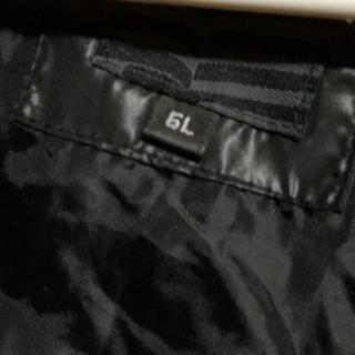 値下げ可能 メンズファッション 大きいサイズ(キングサイズ) 6L ブラック 中綿ダウン風ジャケットの画像