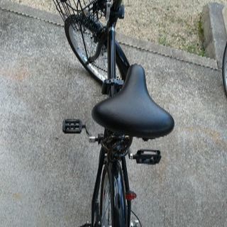 captain stag 折り畳み自転車 車色黒 5段変速