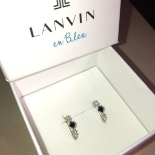 ランバン オン ブルー シルバーピアス