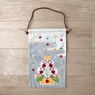 【終了】★新品★ お正月 鏡餅 かわいいタペストリー コンパクト...