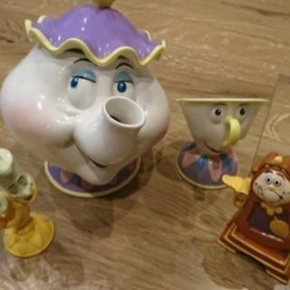 【訳アリ】美女と野獣の置物&オルゴールセット