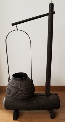【古民具】 杵と釜のインテリア