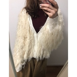 ☆BROWNY☆ブラウニー  シャギーニットカーディガン