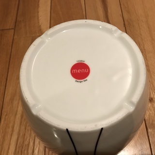 北欧で買ったmenuの大ボウルの画像