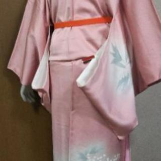 👘 正絹 訪問着 ワンポイント刺繍 ★トールサイズ 美品 身丈166 裄丈67の画像