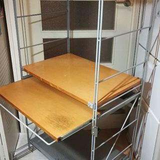 お話中＊無印良品＊パソコンデスク＊キャスター＆スライド付き＊お洒...