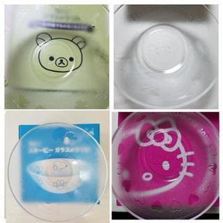 27、ガラスボウル ～ﾘﾗｯｸﾏ＆ｷﾃｨ＆ｽﾇｰﾋﾟｰ～(纏め割：３箱600円)の画像