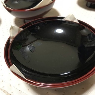 【未使用】蓋付き汁椀 ５組の画像