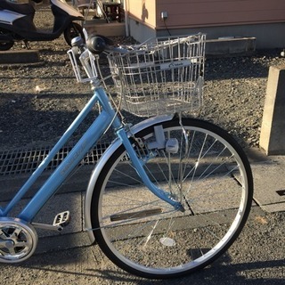 【値下げ】超美品！27インチ 6段ギア シティーサイクルの画像