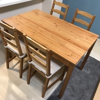 イケア IKEA ダイニングセット ダイニングテーブル ヨックモ...