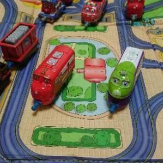 【値下げ】チャギントン ダイキャスト コレクション ソフトキャリーケース セットの画像