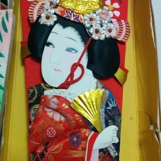 羽子板　二枚セット(羽付き)　オブジェにの画像
