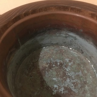 アンティーク 桐火鉢の画像