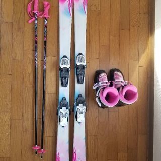 ジュニア スキー3点+スキーケースセット　中古