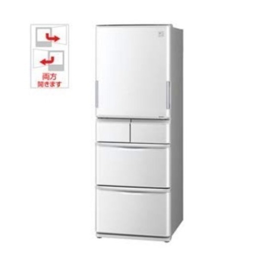 美品 シャープ 384L 5ドア 両開き 冷蔵庫