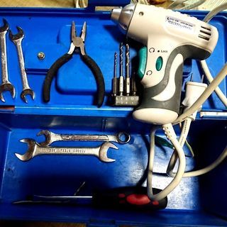 工具入れセット(電動ドライバー+延長コードつき)