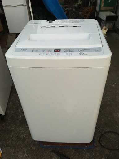 【中古品】ハイアール　洗濯機 4.5kg アクア AQW-S45A　動作品