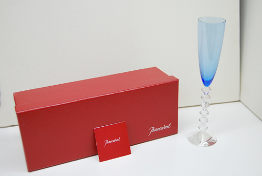 Baccarat/バカラ ベガ フルーティッシモ グラス ブルー系 シャンパン 元箱付 ☆ PayPay(ペイペイ)決済可能 ☆ 札幌市 清田区 平岡