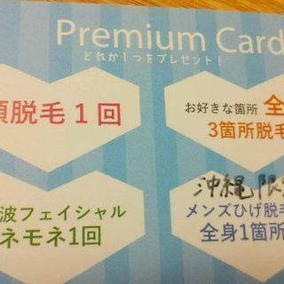 【条件付きで郵送可・０円】都度払い脱毛サロンの無料お試し券（使用...