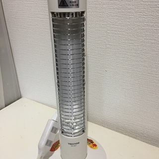 交渉可　テクノス☆TEKNOS/ ミニハロゲンヒーター スリム タワー型/速暖 小型 電気 ストーブ 省スペース PH-307 ホワイト 白 /300W 1灯の画像