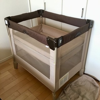 練馬★Aprica ココネル エアー 折畳式ベビーベッド ココア アップリカ